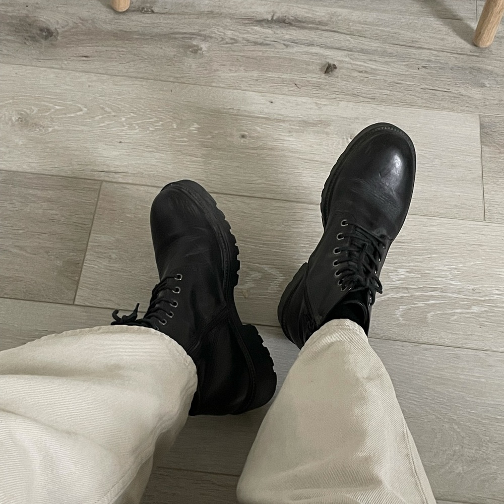 Vagabond Combat Boots Black Size 38
